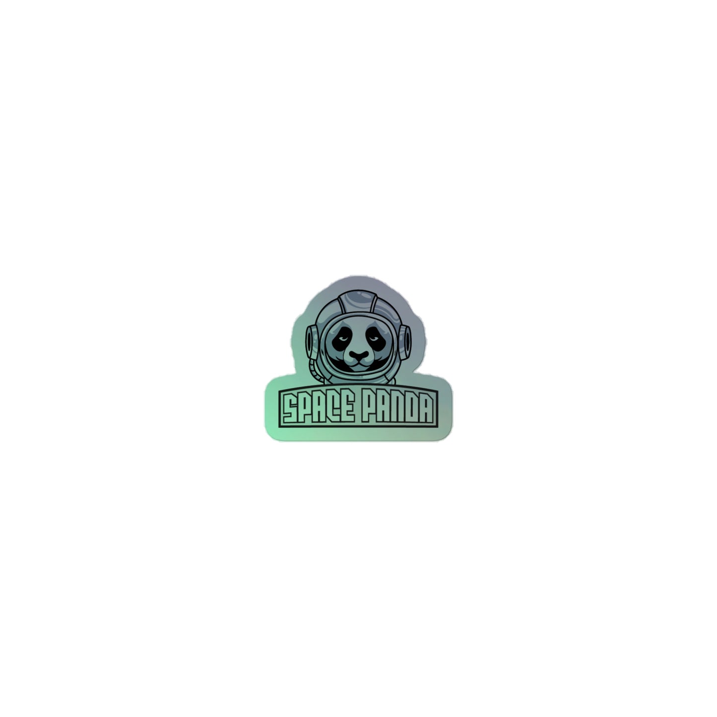 Space Panda Holographic stickers