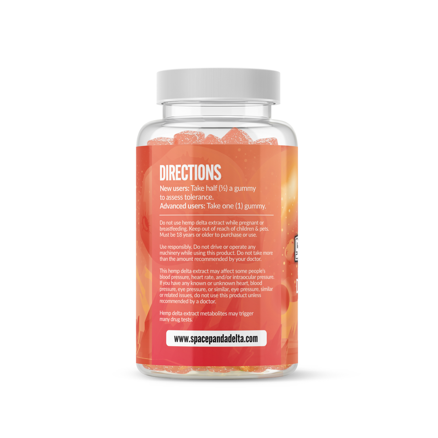 SpacePanda Delta 8 Sex on the Peach Gummies