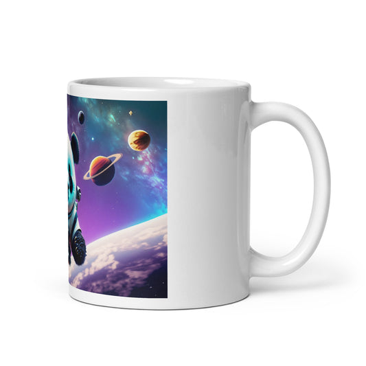 White glossy mug