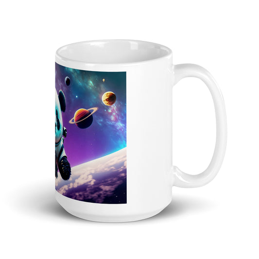 White glossy mug